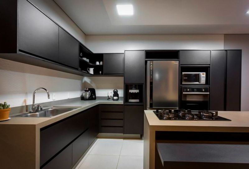 mobília de cozinha planejada