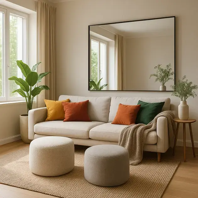 Sala moderna com acessórios de decoração para casa que transformam o ambiente