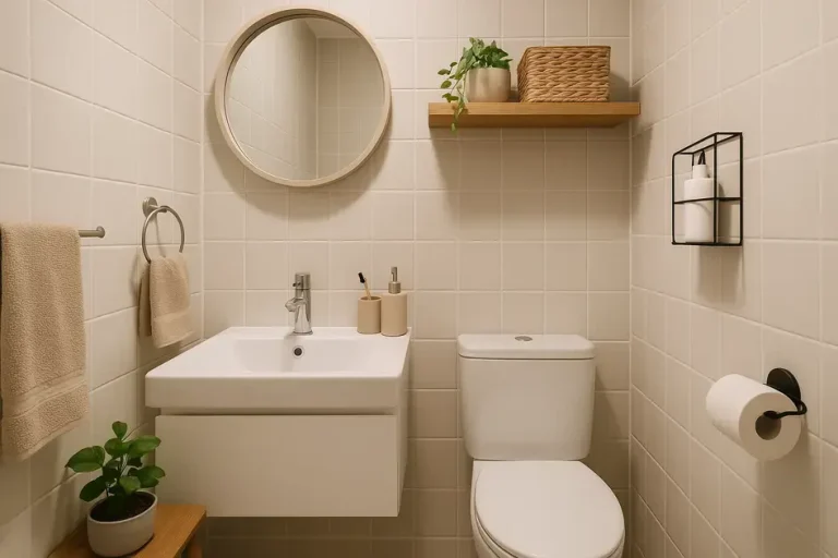 acessórios para banheiro pequeno