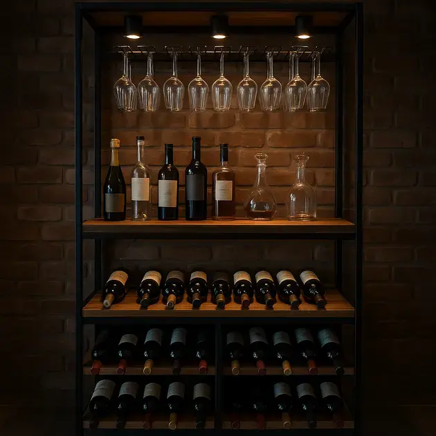 Cristaleira com adega industrial planejada preço em área gourmet integrada