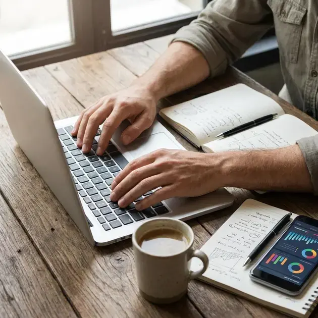 Planejamento diário de metas focado nos benefícios de práticas sustentáveis em uma empresa