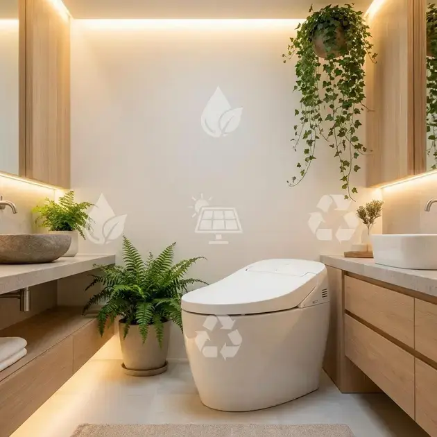 Banheiro inteligente com tecnologia focado em economia de água e sustentabilidade