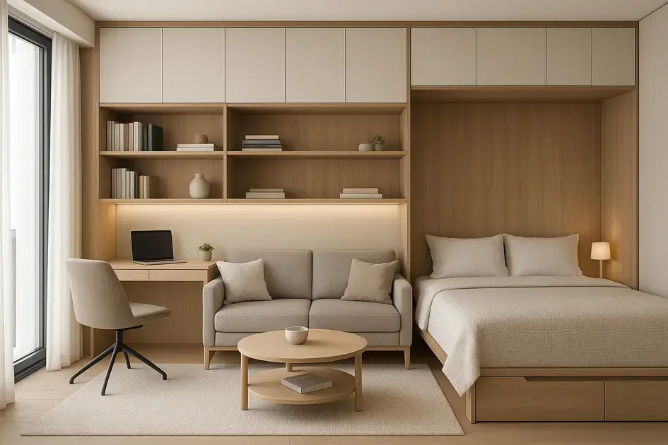 ambientes multifuncionais com móveis sob medida