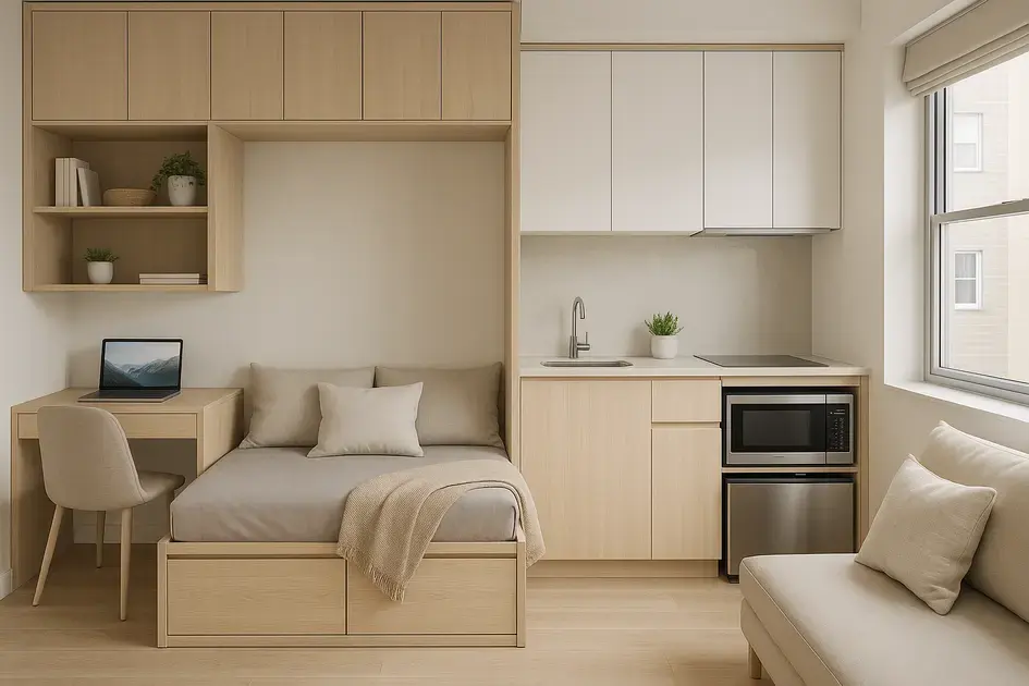 ambientes pequenos com móveis planejados