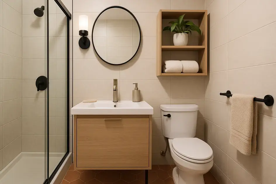 banheiros pequenos funcionalidade e estilo