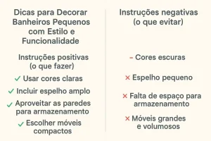 banheiros pequenos com estilo