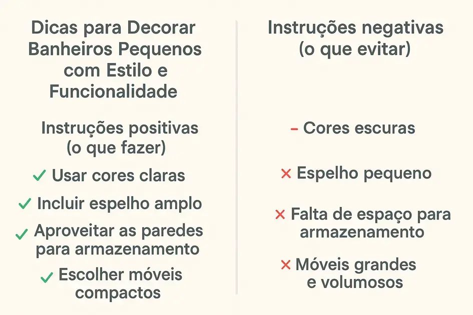 banheiros pequenos com estilo